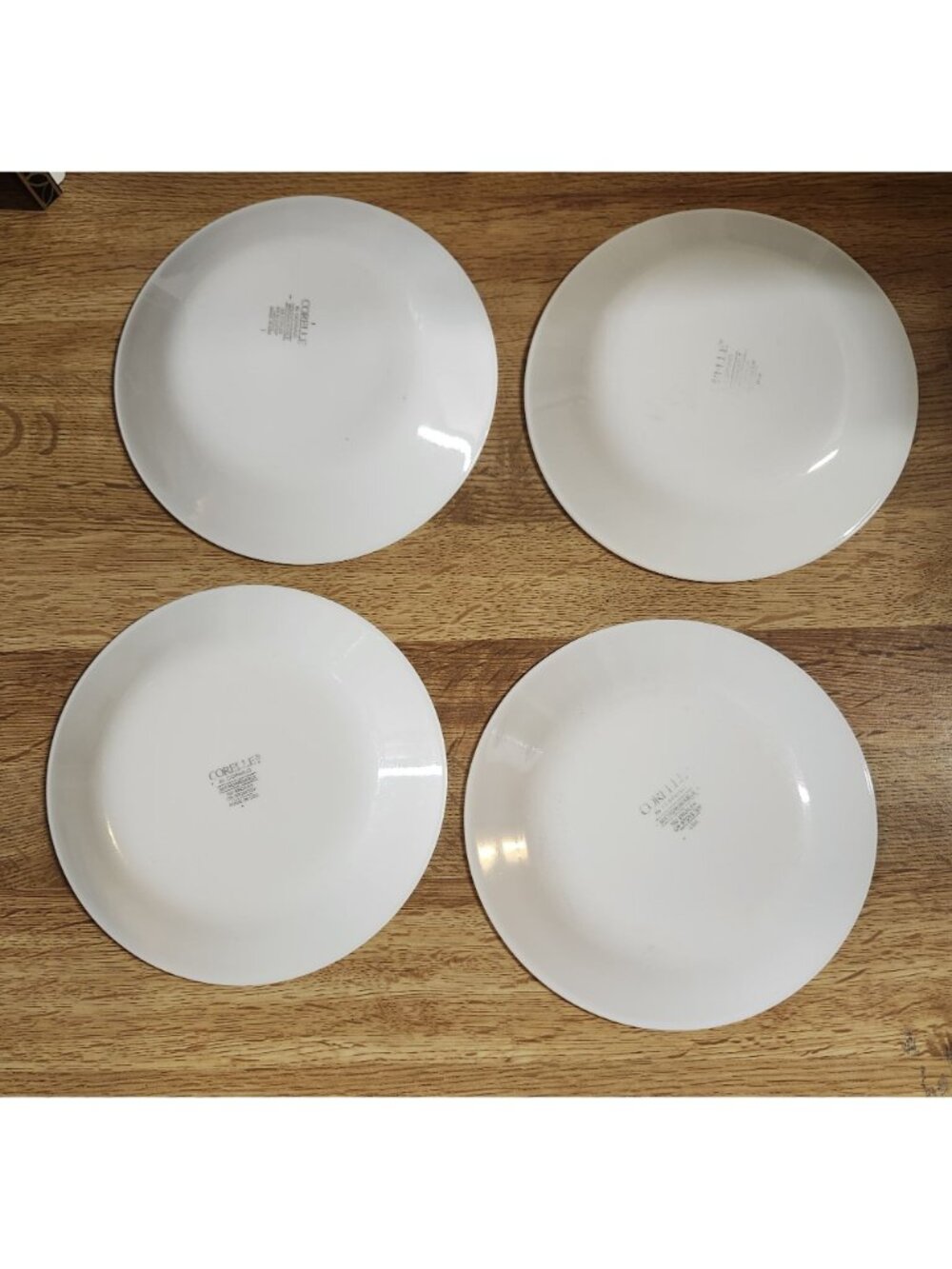 4- Mismatched Corelle Bread Cake Side Plates 6.75" Set of Four - Picture 3 of 4